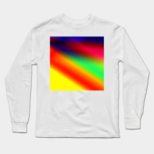 Red blue yellow abstract texture art Long Sleeve T-Shirt